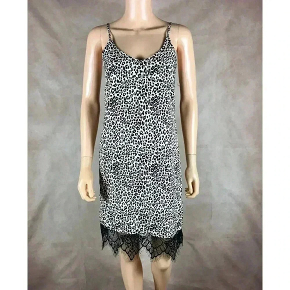 Animal Printed Lace-Trim Slip Dress NWT Size SMALL - Picture 10 of 11